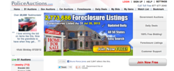 PoliceAuctions.com foreclosure page.